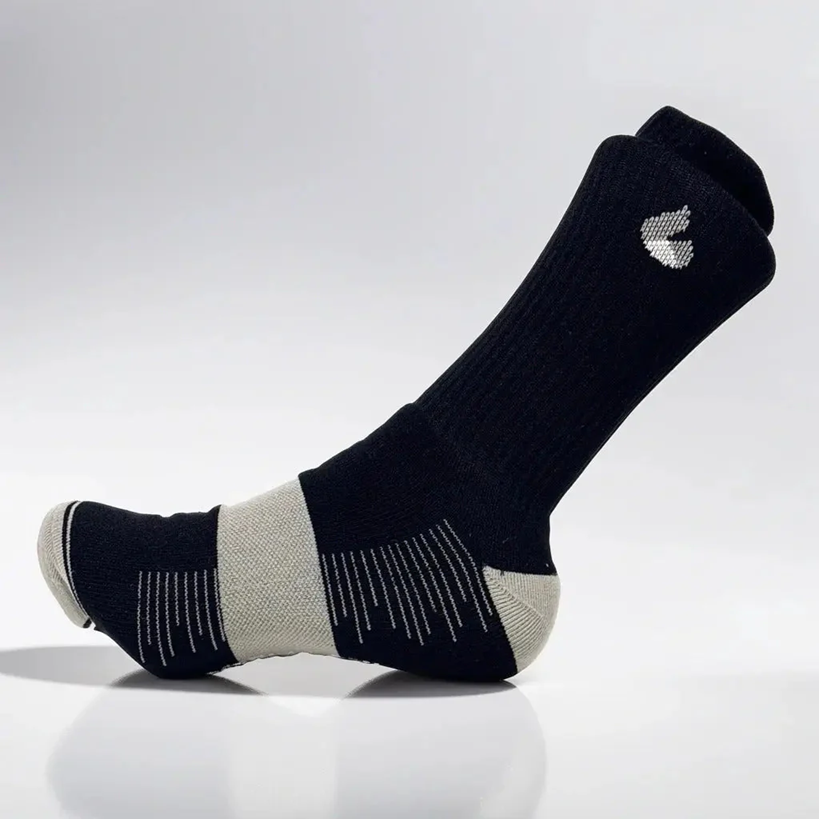 Chaussettes de Tennis Crew Lite Noir/Gris