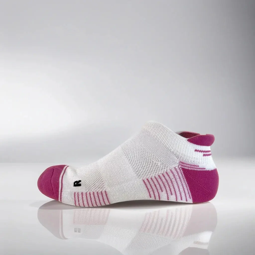 Chaussettes de Tennis Low Cut Lite Blanc/Rose